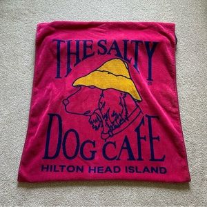 The Salty Dog Cafe Hilton Head Island Woven Towel